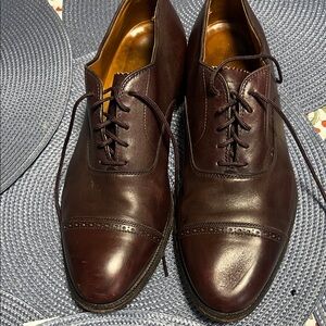 Alden Classic Brown Leather Men's Dress Shoes. Made in England